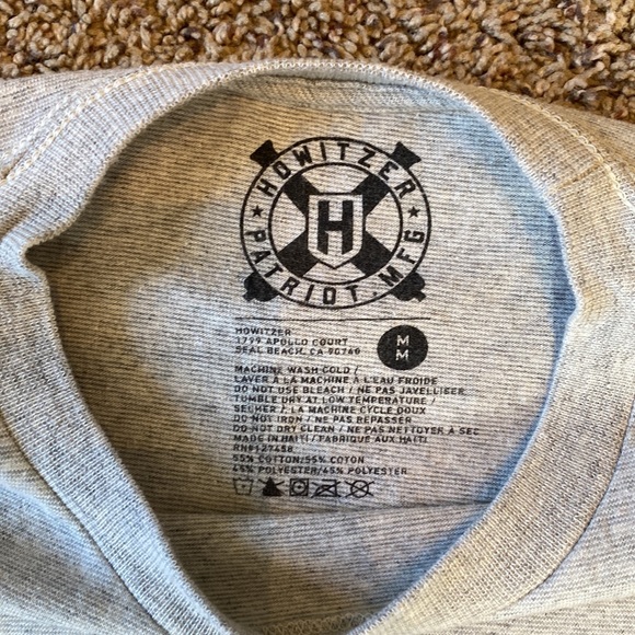 Howitzer Patriot Short Sleeve mens Casual t-shirt, size M - Picture 4 of 5